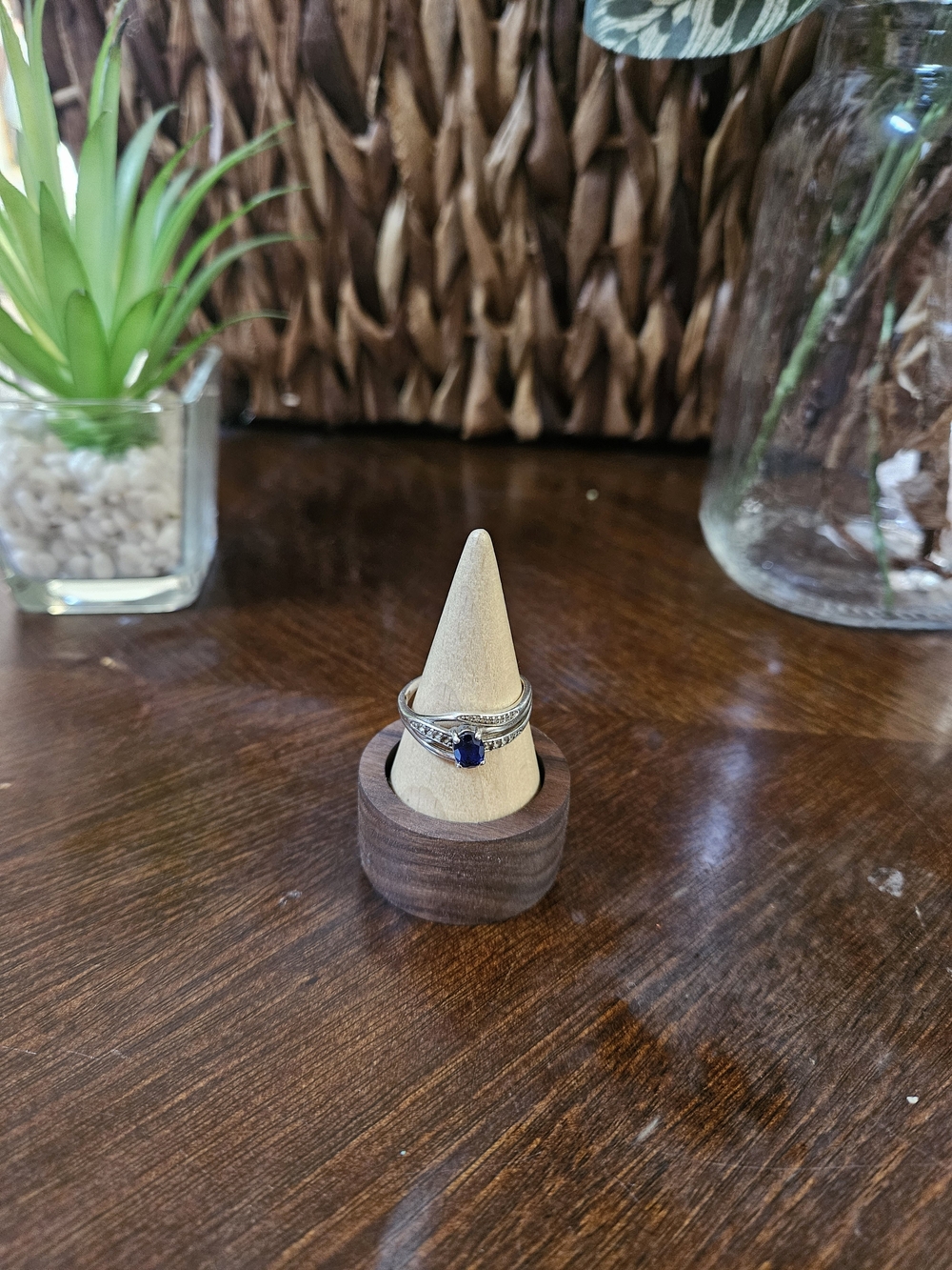 Sterling Silver Blue Sapphire Ring